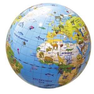 Globe gonflable des Animaux 30 cm  – B92010 – Caly
