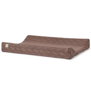 Housse pour matelas à langer – Spring knit chestnut