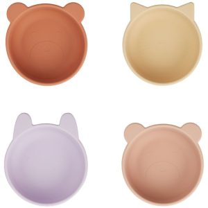 Lot de 4 bol en silicone light lavender Iggy