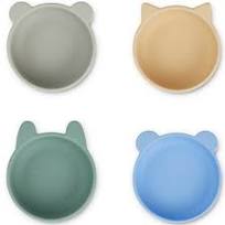 Lot de 4 bol en silicone peppermint Iggy