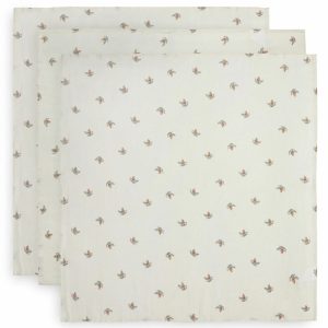 Pack 3 langes gaze de coton rosehip