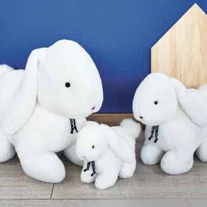 Peluche Lapin Merlin Blanc – Lapin Made in France