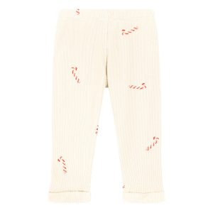 Legging pompom côtelé candy