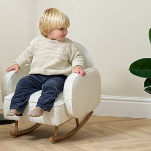 Micah Mini Me Chaise à bascule pour enfants Boucle Fresh Cream – Tutti Bambini