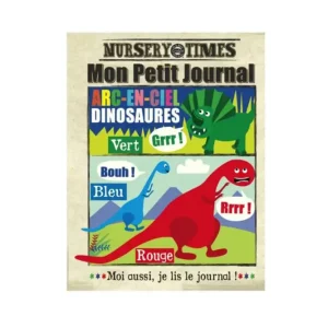 LIVRE MON PETIT JOURNAL | Arc-en-ciel Dinosaures
