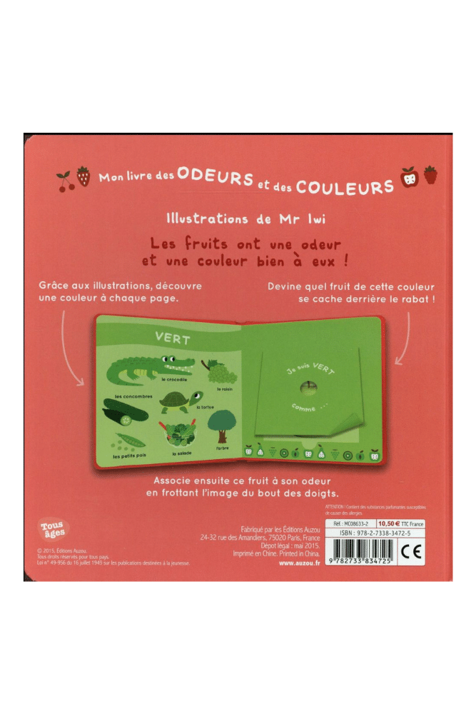 LIVRE ODEURS ET COULEURS | Fruits – Image 2