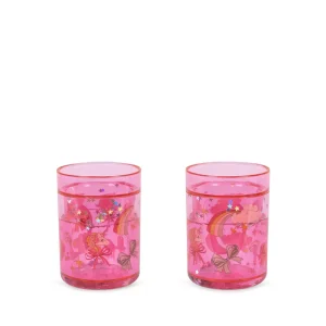 Lot de 2 verres à paillettes – Rainbow bow