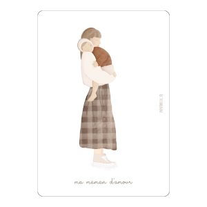 Carte Ma maman d’amour – câlin