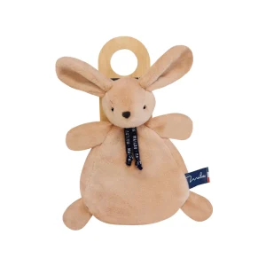 Doudou plat Lapin beige Dorlotin 22 cm – Tout doux pour bébé