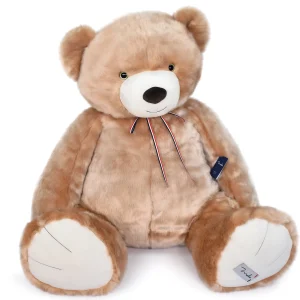 Ours géant en peluche beige – L’Ours Maïlou 120 cm fait main