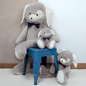 Chien Grisou peluche artisanale – Maïlou made in France