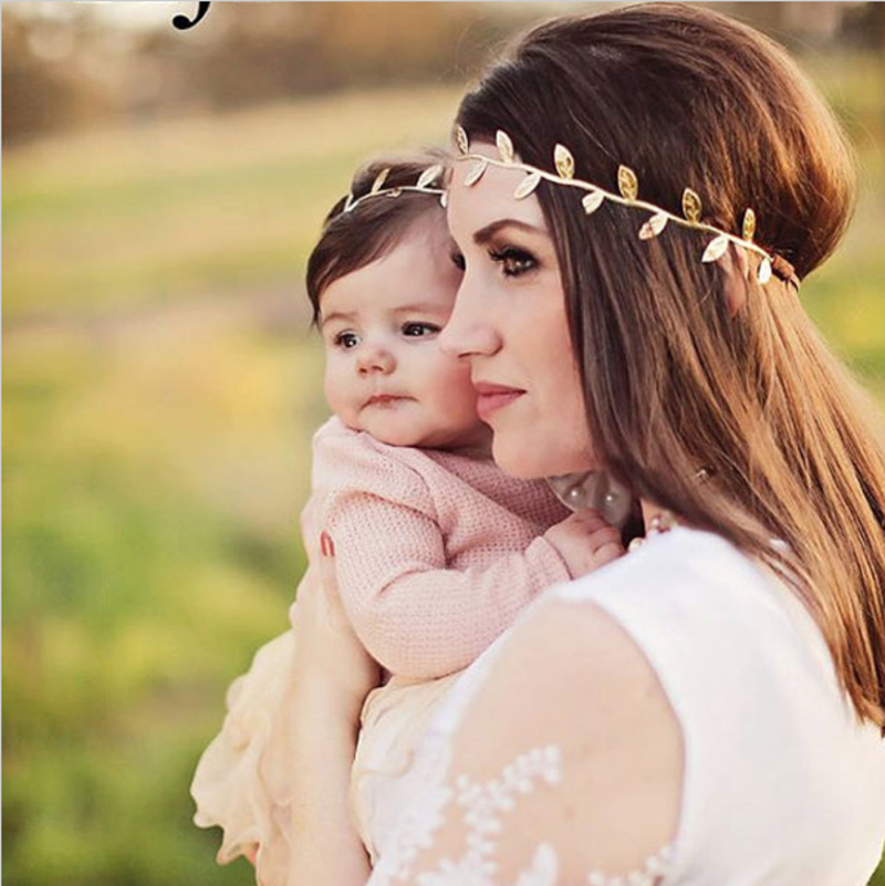 Headband FEUILLES argentées <<<<>>>> – Image 3