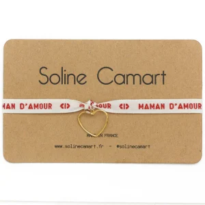 Bracelet maman d’amour + coeur doré