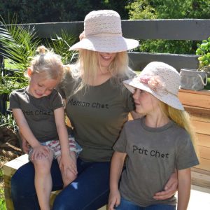 Tee-shirt FAMILLE CHAT kaki >>> -20%