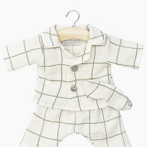 Pyjama Eden et son masque Dodo – carreaux kaki
