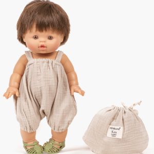 Bloomer Kim en gaze de coton – Grège