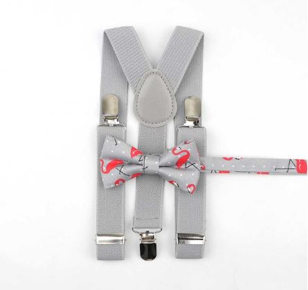 Duo adulte / enfant bretelles et noeud papillon TENDANCE – Image 3