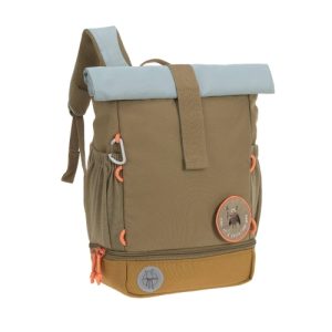Mini Sac à Dos Rolltop Nature Olive – Lassig – 1203037513