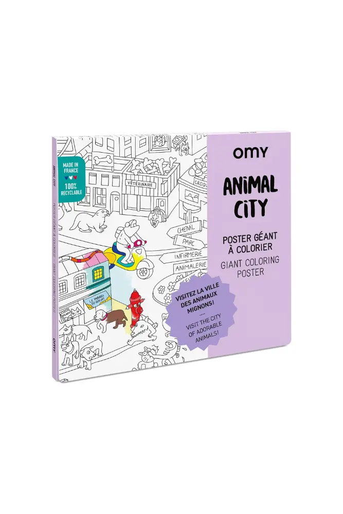 POSTER GEANT A COLORIER | Animal City