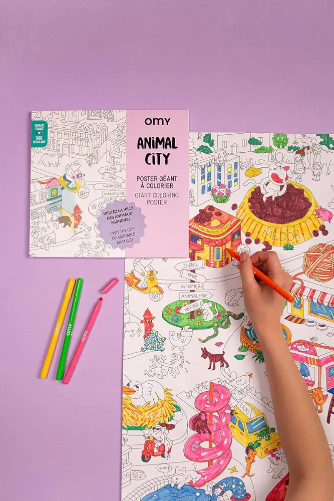 POSTER GEANT A COLORIER | Animal City – Image 4