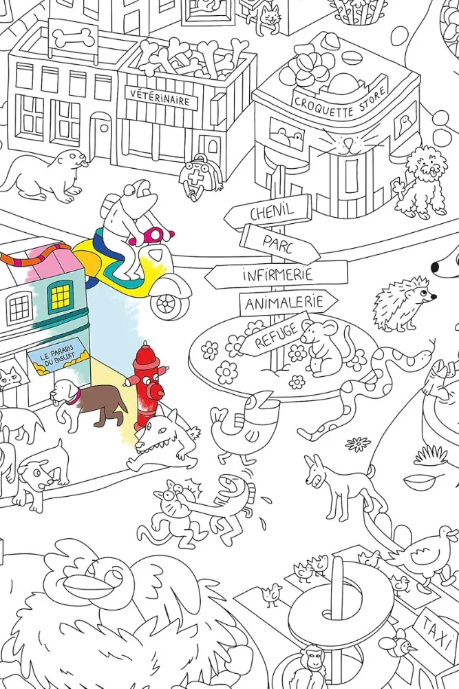 POSTER GEANT A COLORIER | Animal City – Image 3