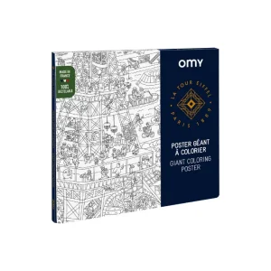 POSTER GEANT A COLORIER | Tour Eiffel