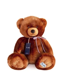 Ours en peluche caramel – L’Ours Maïlou 50 cm made in France