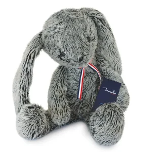 Lapin peluche Alexandre gris – Maïlou fabriqué en France