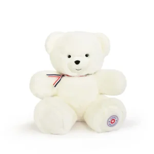 PELUCHE OURS FRANCAIS | Blanc flocon