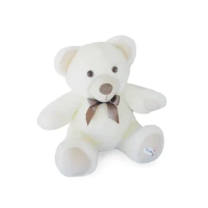 Peluche ours blanc couture – L’Ours Couture Maïlou – 35 cm
