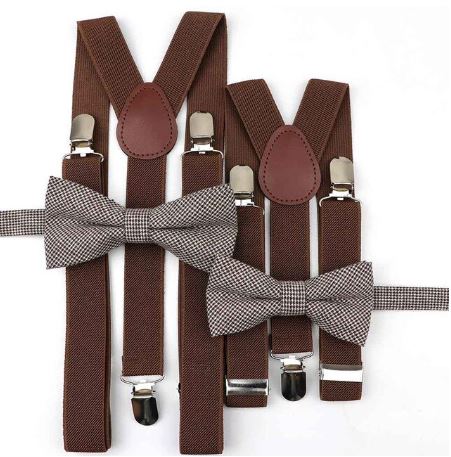 Duo adulte / enfant bretelles et noeud papillon TENDANCE – Image 8