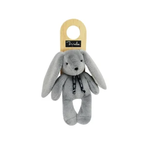 Petite peluche lapin gris Dorlotin – Maïlou fabrication Française