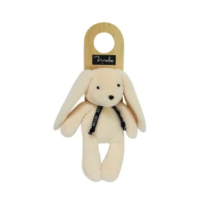 Petite peluche lapin ivoire Dorlotin – Maïlou made in France