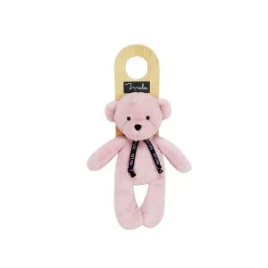 Petite peluche ours rose – Dorlotin cousu main France