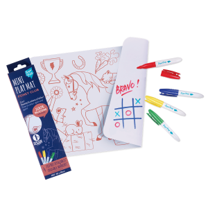 Mini set en silicone à colorier Poney