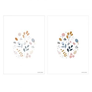 Affiche A3 réversible Spring flowers – PW10610250 – Little dutch