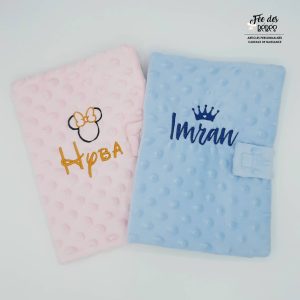 Protège carnet de santé personnalisé minky