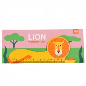 Règle en bois – Lion