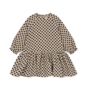 Robe Beige à coeurs