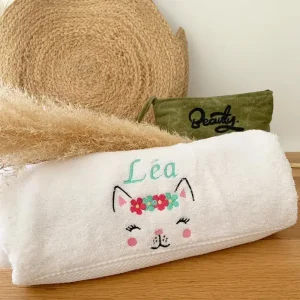 Serviette de bain personnalisée