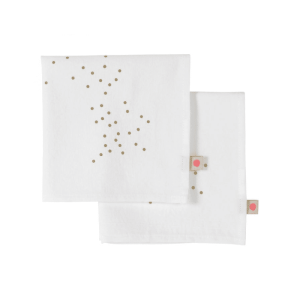 SET X2 SERVIETTES | Lina Milk Pluie Or