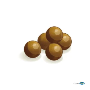 Set de 5 boulets de catapulte -Papo- 39261