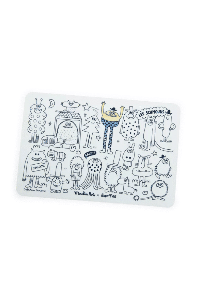 SET DE TABLE A COLORIER | Petit monstre – Image 2