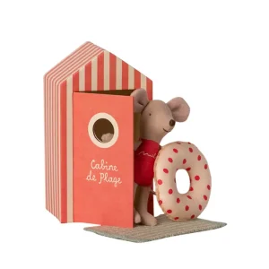 SOURIS DE PLAGE | Cabine rouge