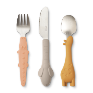 Set de 3 couverts rose Tove