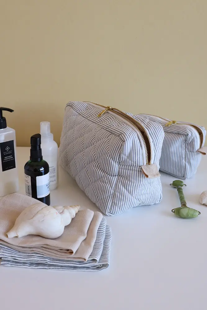 TROUSSE DE TOILETTE | Stripes blue – Image 3