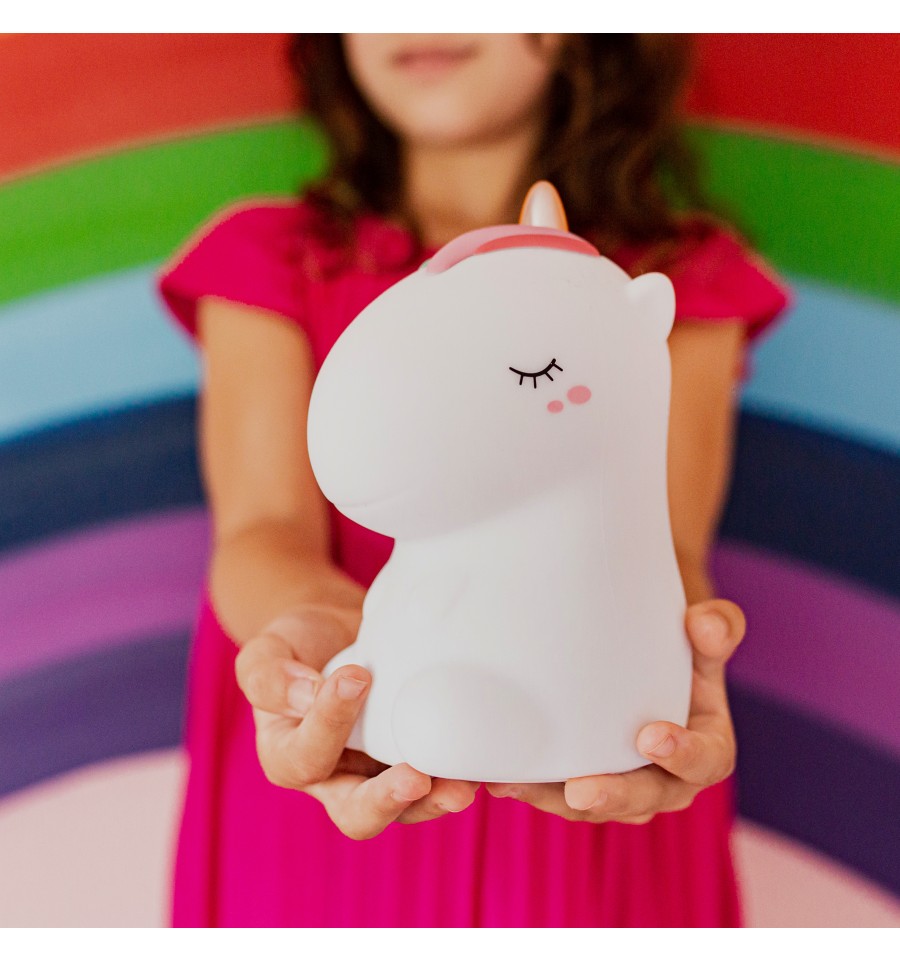 Veilleuse tactile Little L Licorne blanche – UNBLANCM – Image 3