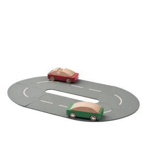 Lot de 2 voitures avec circuit Village