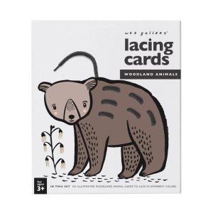Carte à lacer – animaux des bois